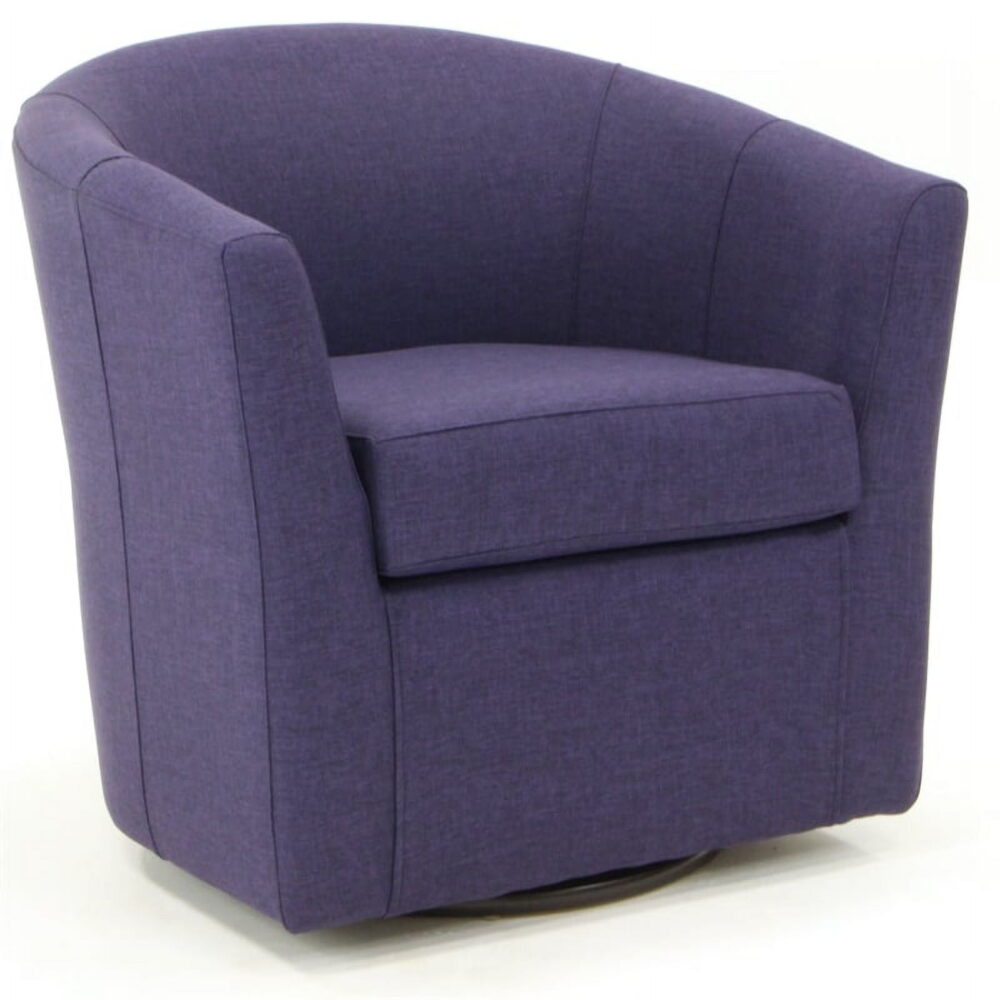 Fox Hill Trading Windsor Swivel Chair, Purple - Image 4