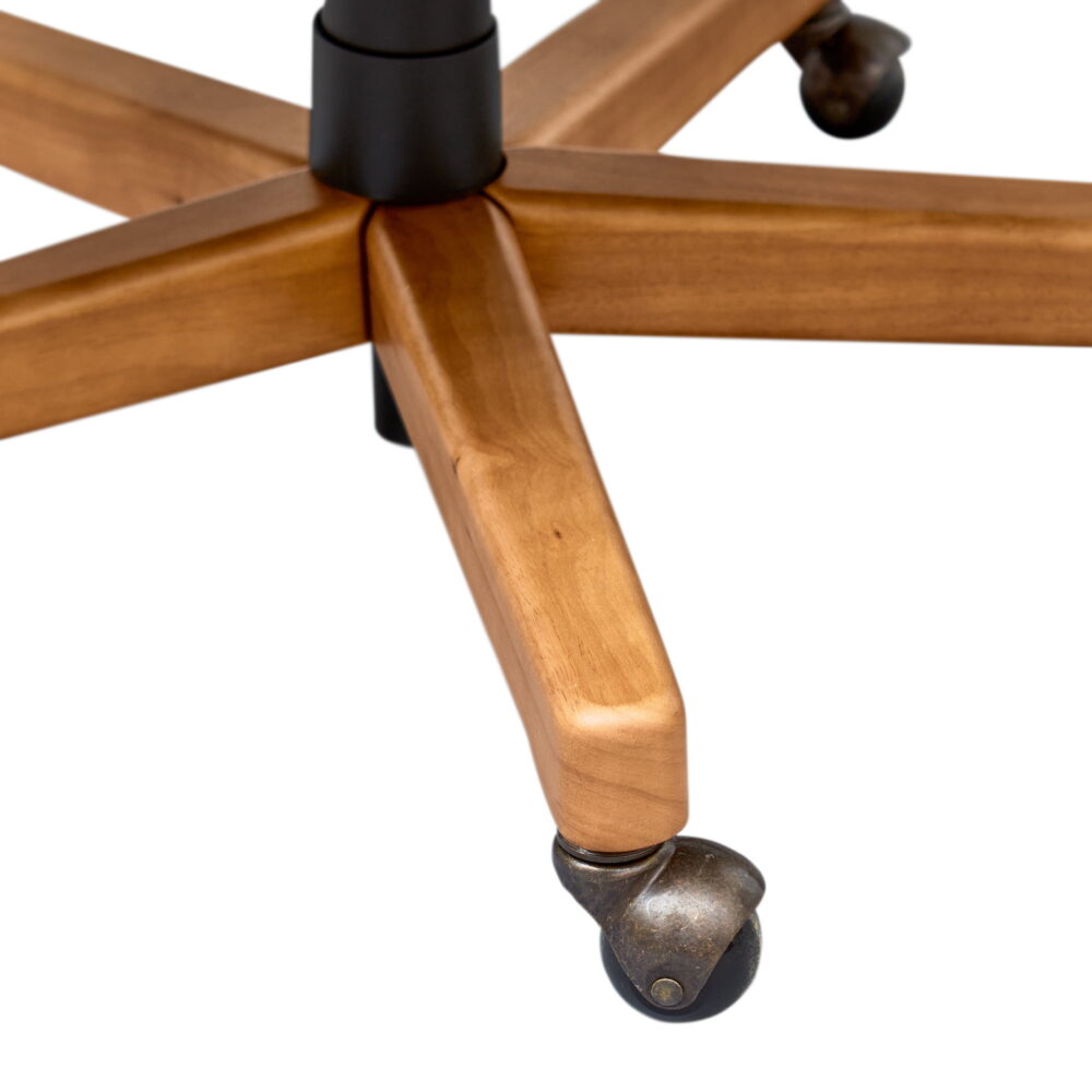 Better Homes & Gardens Juliet Tall Back Office Chair, Olive and Light Honey Finish - Image 5