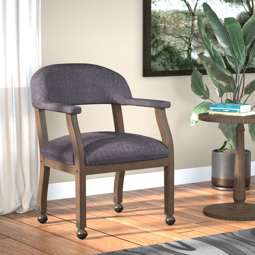Boss Office Products Refined Rustic Desk Chair in Slate Gray Commercial Grade - Image 2