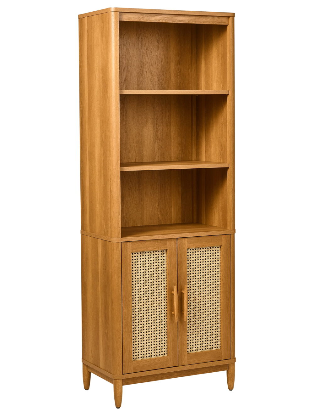 Better Homes & Gardens Springwood Bookcase with Doors, Light Honey Finish - Image 2