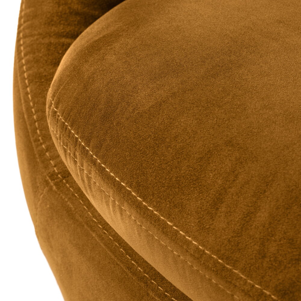 Better Homes & Gardens Mira Swivel Accent Chair, Ochre Velvet - Image 6