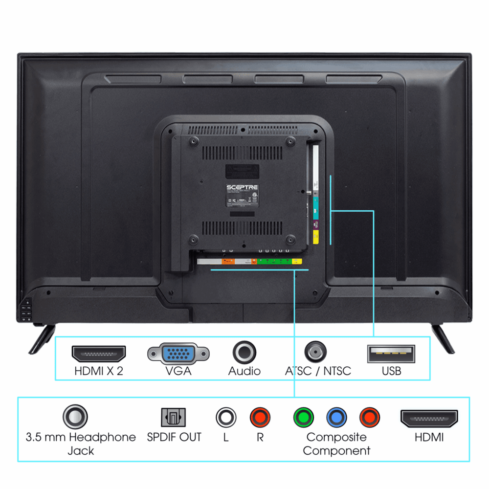 Sceptre 43" Class 1080P FHD LED TV X435BV-F - Image 3
