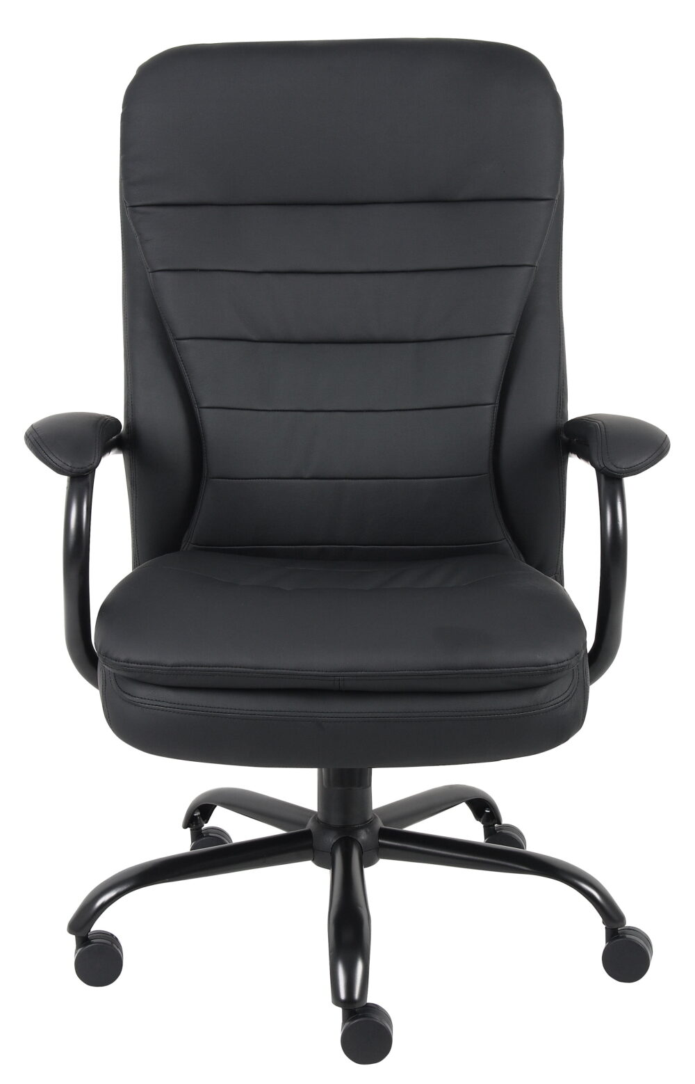 Boss Office Products Big and Tall Double Plush Caressoftplus Vinyl Office Chair, Black - Image 2