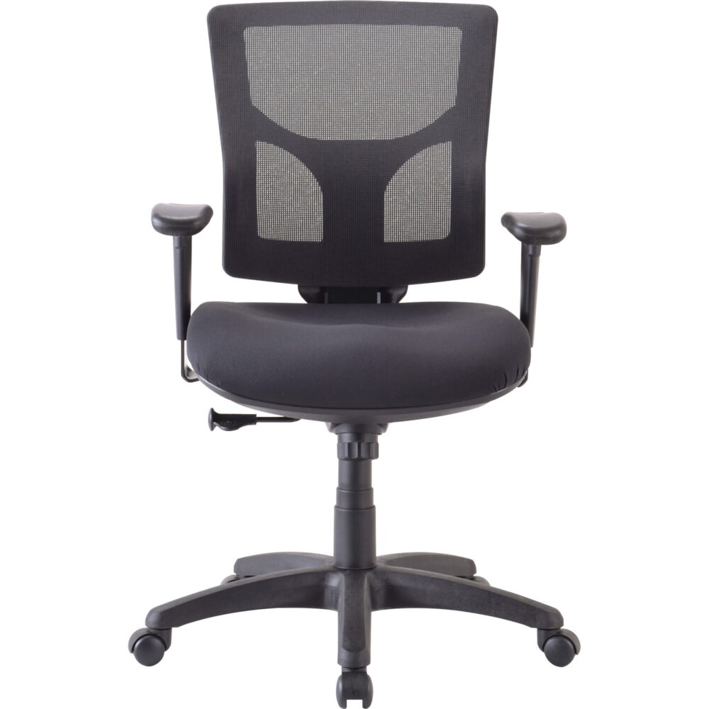 Lorell® Conjure Mid-Back Fabric Task Chair, Black - Image 2