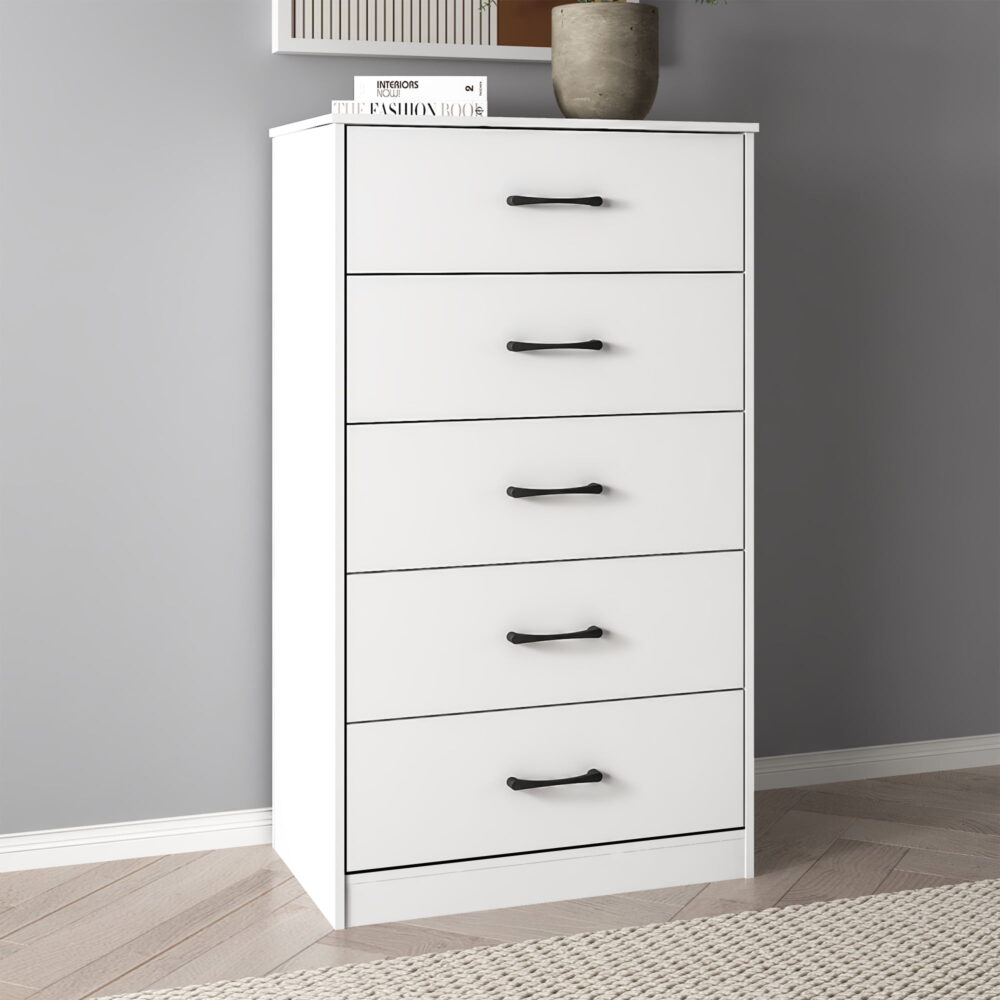 Mainstays Ardent 5 Drawer Dresser, White - Image 6