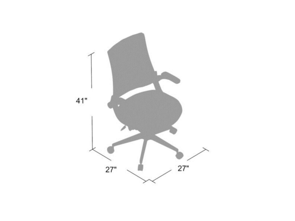 Boss Office Products Mesh Back, Flip Arm Task Chair - Image 5