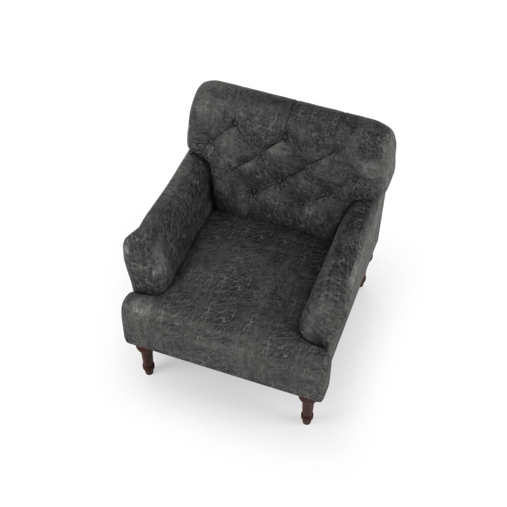 Furniture of America Lanis Traditional Indoor Tufted Lounge Armchairs & Accent Chairs, Gray - Image 3