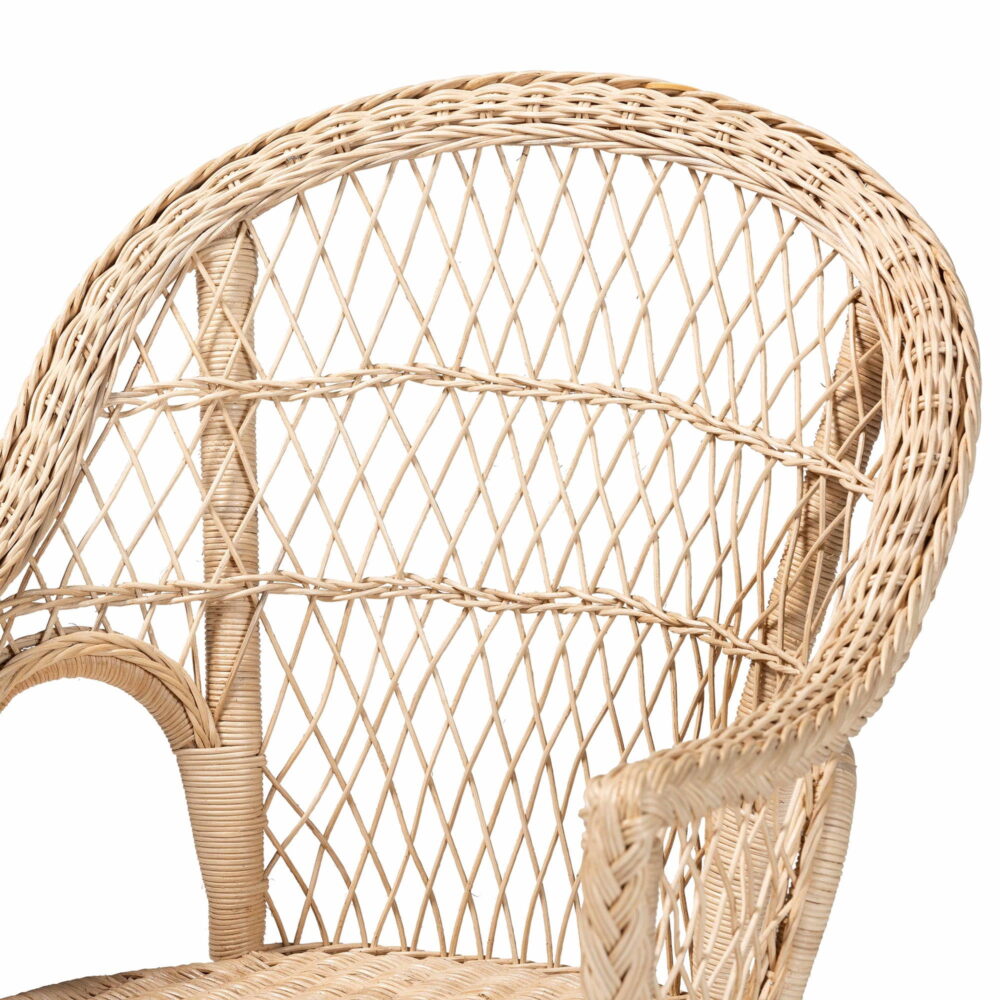 bali & pari Zaira Boho Arm Chair, Natural - Image 6