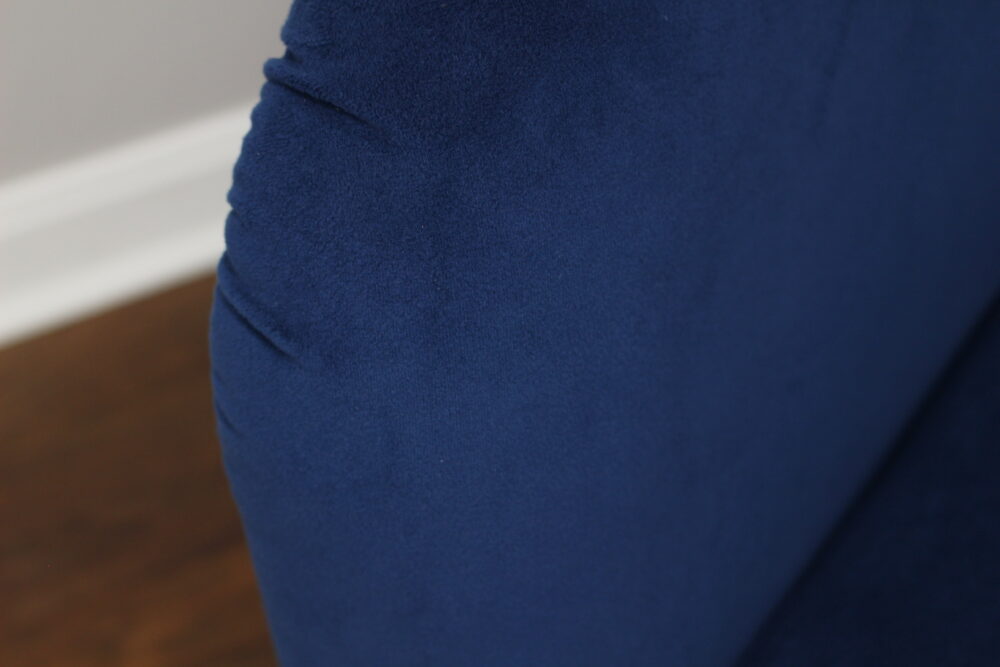 Mainstays Microfiber Tub Accent Chair, Blue - Image 2