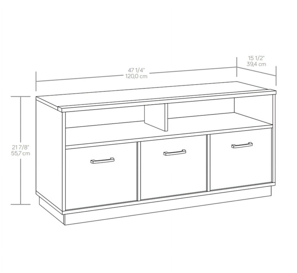 Mainstays 3-Door TV Stand Console for TVs up to 50", Blackwood Finish - Image 4