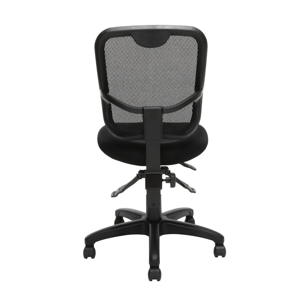 OFM Comfort Series Ergonomic Mesh Mid Back Armless Task Chair, in Black (130-A05) - Image 3