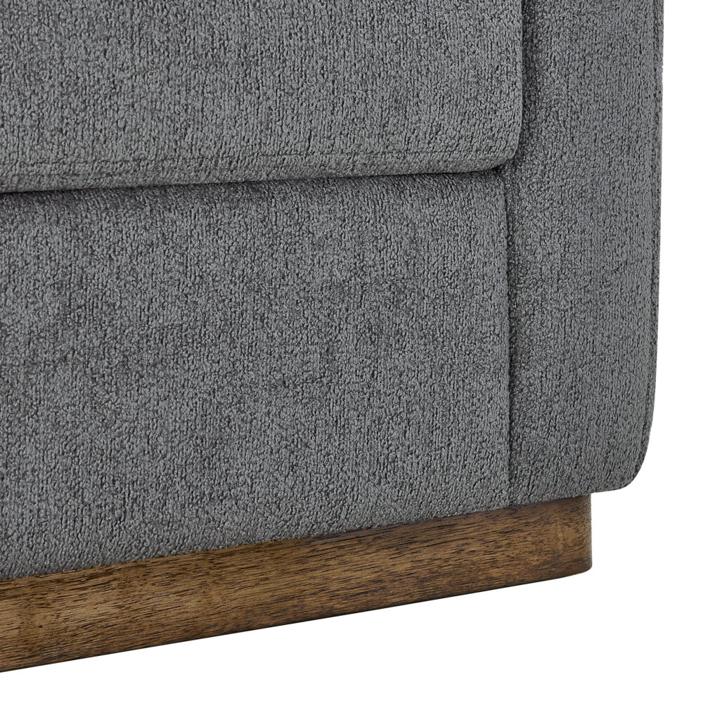 Better Homes & Gardens Lillian Accent Swivel Chair, Charcoal Boucle - Image 7