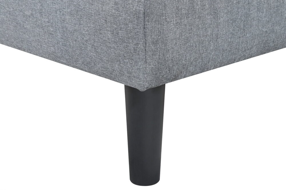 Mainstays 66" Studio Futon, Gray Linen Upholstery - Image 2