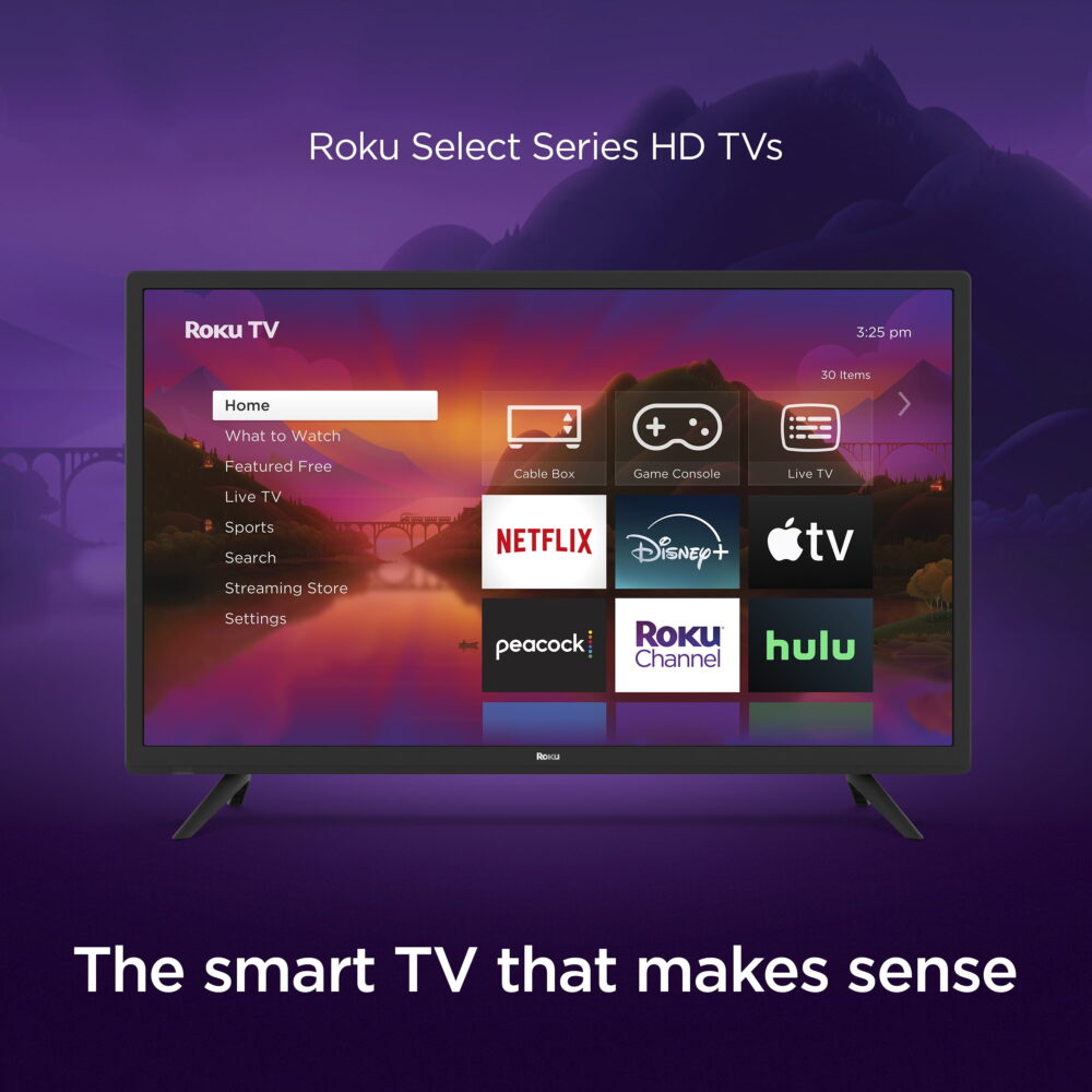 Roku 32-Inch Select Series 720p HD Smart Roku TV with Roku Voice Remote, Bright Picture, Customizable Home Screen - Image 3