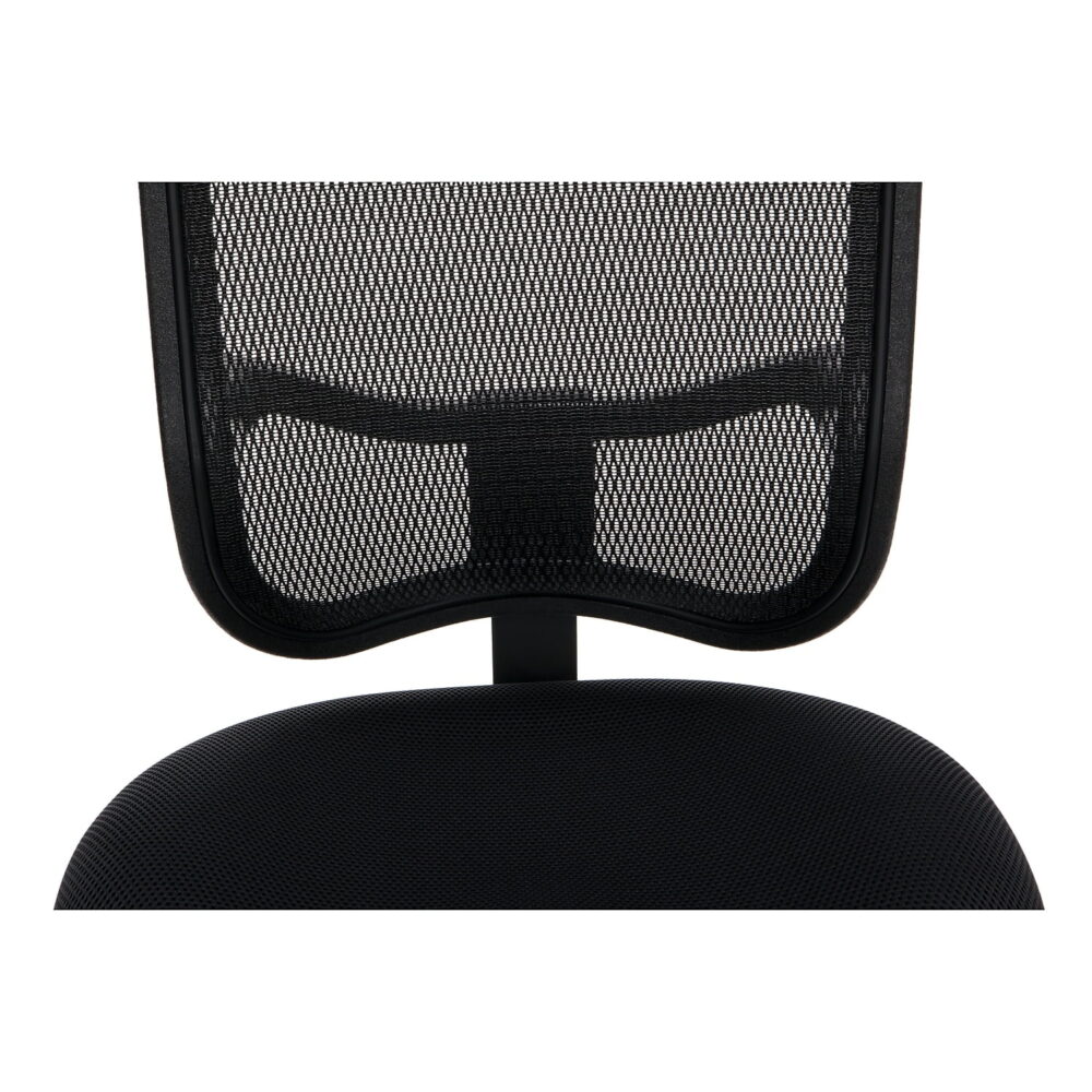 OFM Comfort Series Ergonomic Mesh Mid Back Armless Task Chair, in Black (130-A05) - Image 7