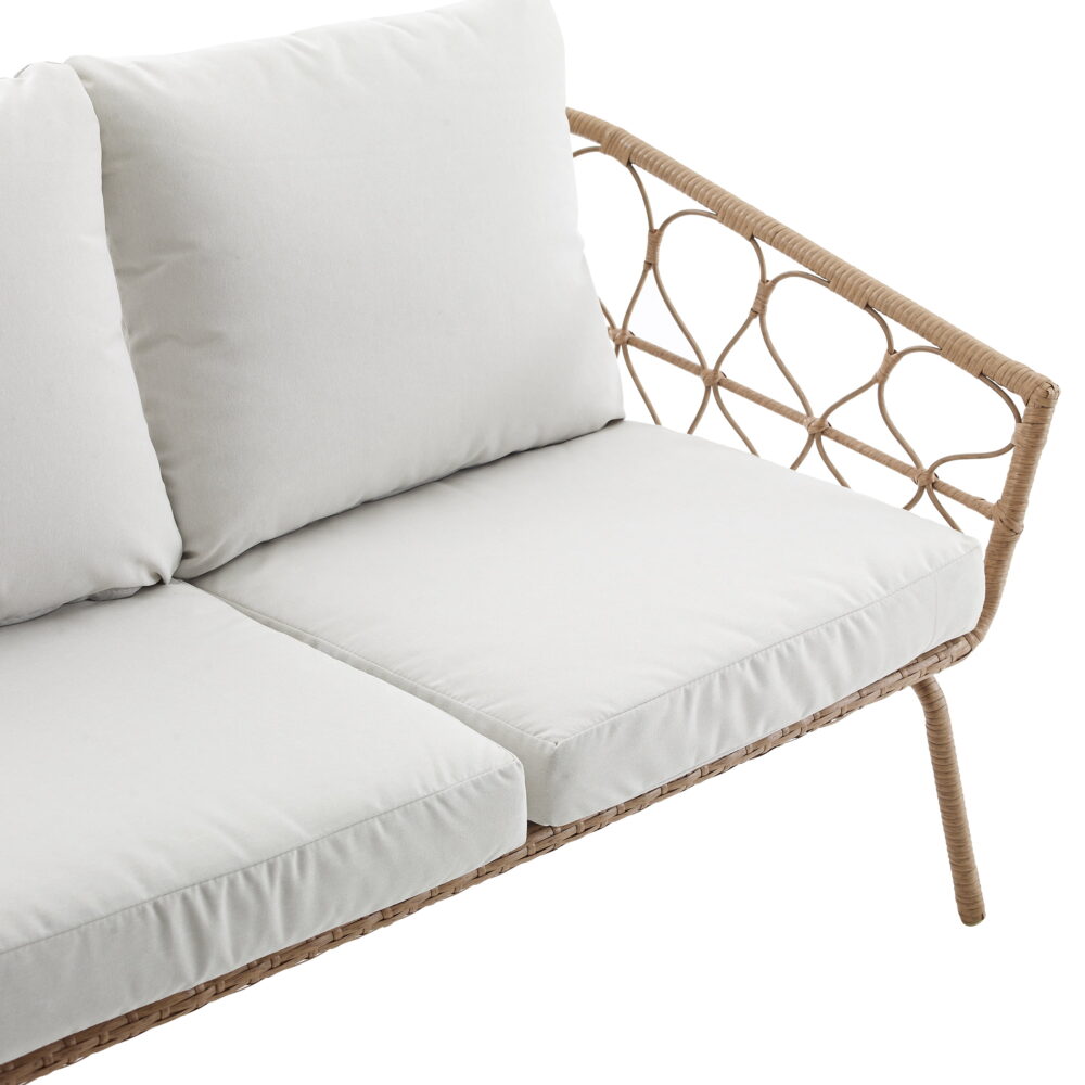 Crosley Furniture Juniper 2-piece Wicker Outdoor Conversation Set in Natural - Image 5