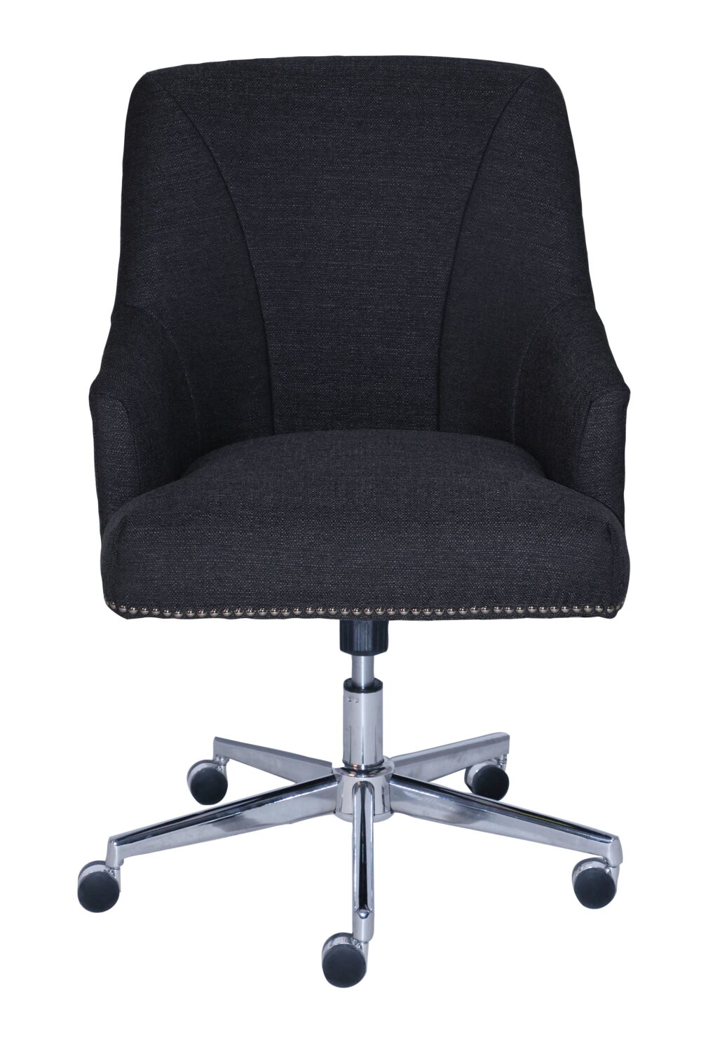 Serta Style Leighton Home Office Chair, Blue Twill Fabric - Image 3