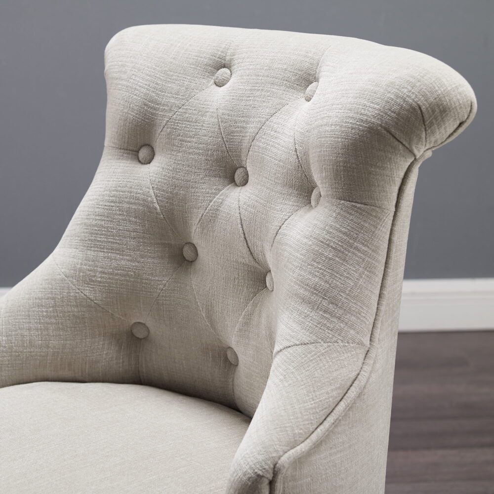 Linon Sinclair Manager's Chair with Adjustable Height & Swivel, 275 lb. Capacity, Off-White - Image 2