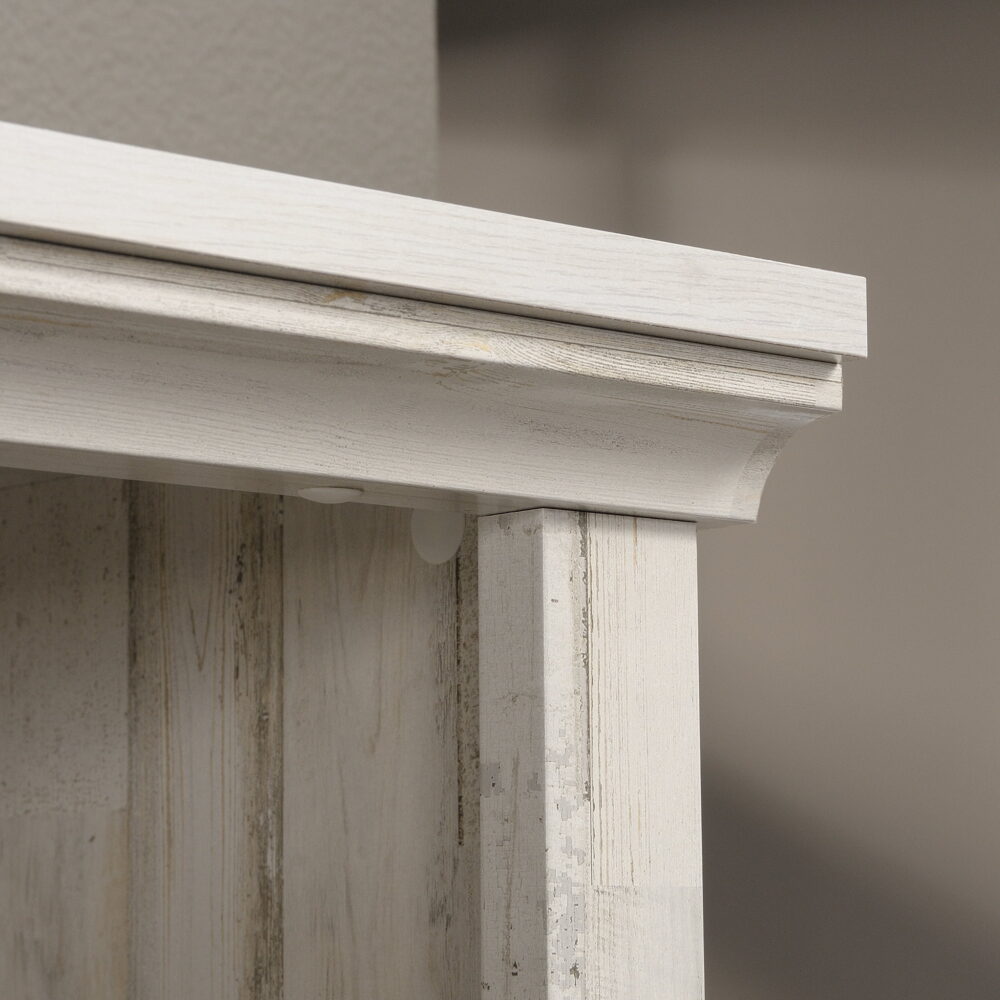 Sauder Select 5-Shelf Bookcase, White Plank Finish - Image 5