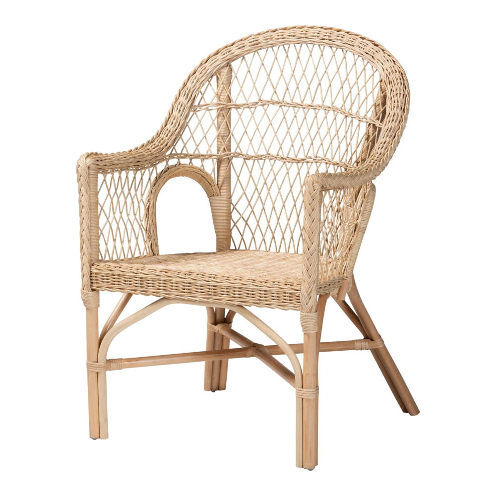 bali & pari Zaira Boho Arm Chair, Natural - Image 2