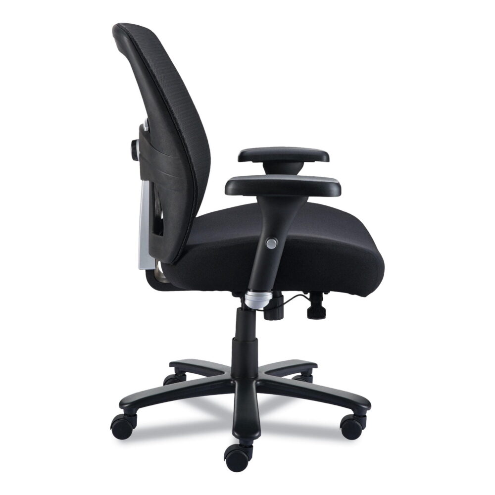 Alera Faseny Series Big and Tall Manager Chair, Supports Up to 400 lbs, 17.48" to 21.73" Seat Height, Black Seat/Back/Base - Image 2
