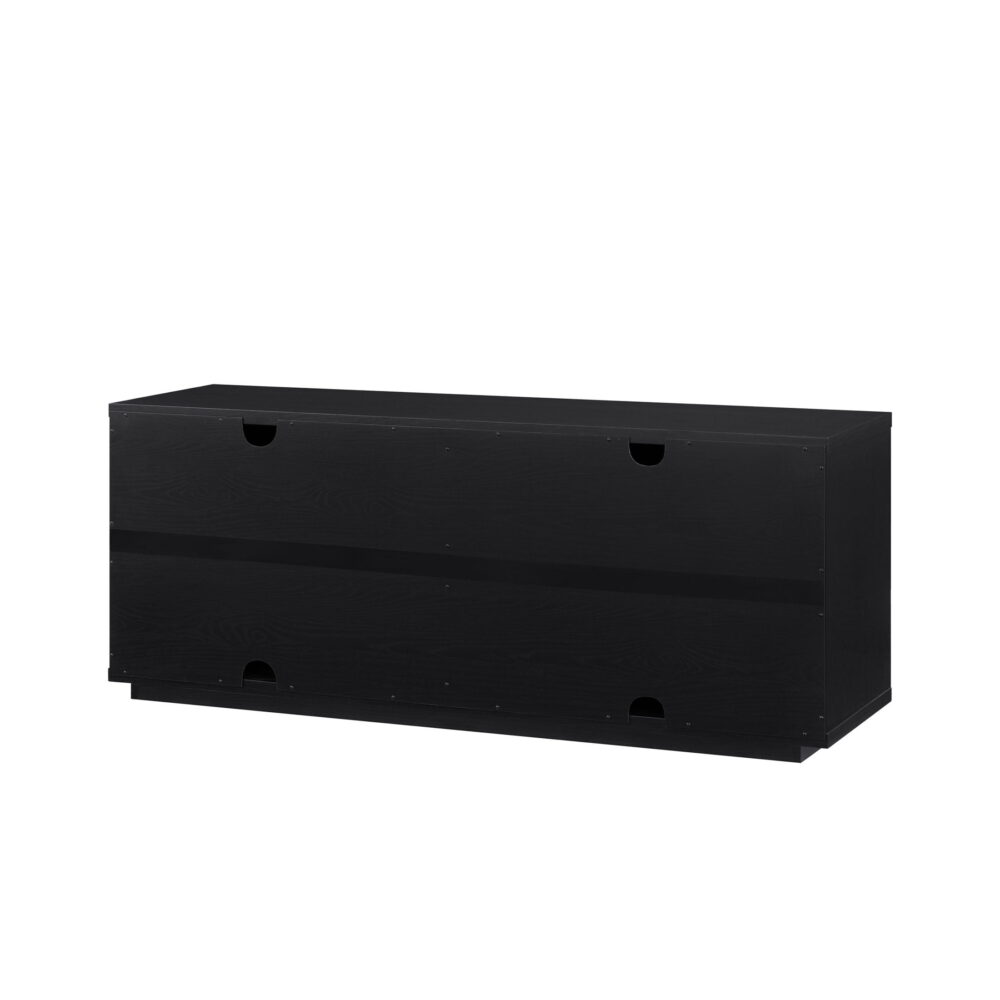 Beautiful Fluted TV Stand for TV’s up to 70” by Drew Barrymore, Rich Black Finish - Image 5