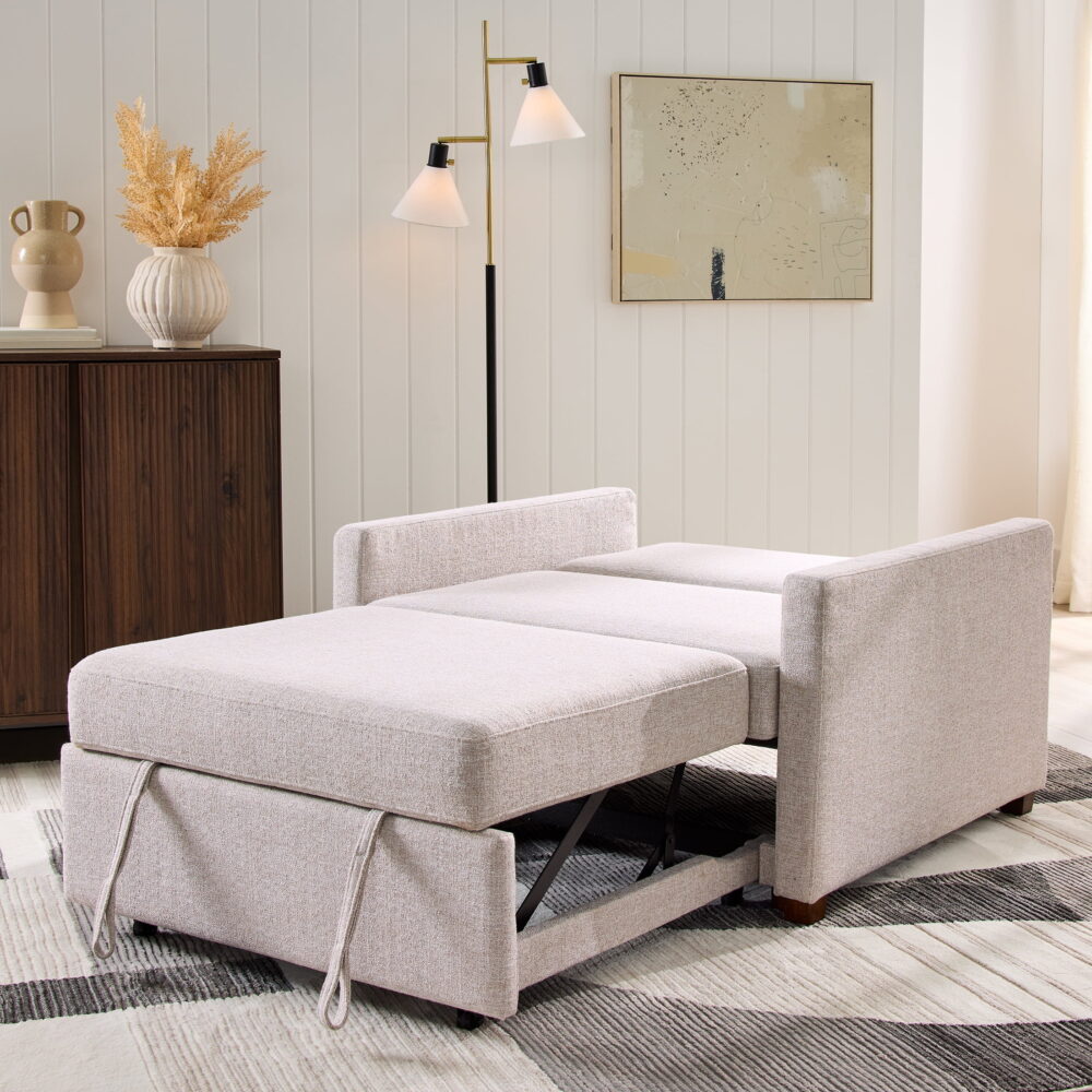 Better Homes & Gardens Nolan Pull Out Sleeper Accent Chair, Wheat - Image 4