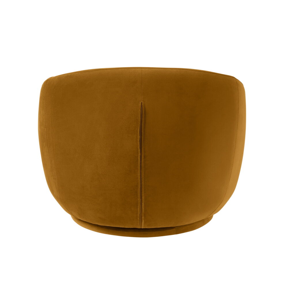 Better Homes & Gardens Mira Swivel Accent Chair, Ochre Velvet - Image 7