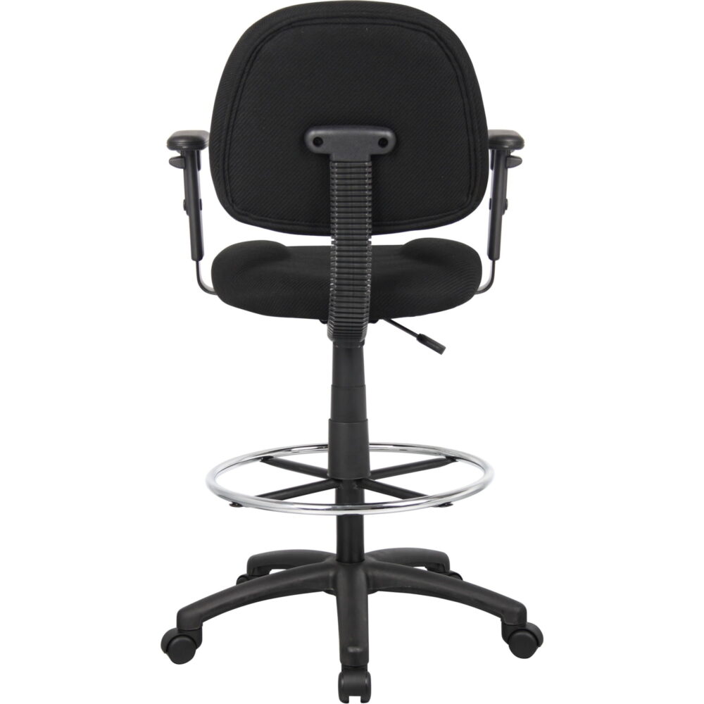 Boss Office Products Sit-Stand Desk Chair with Adjustable Arms, Black - Image 5