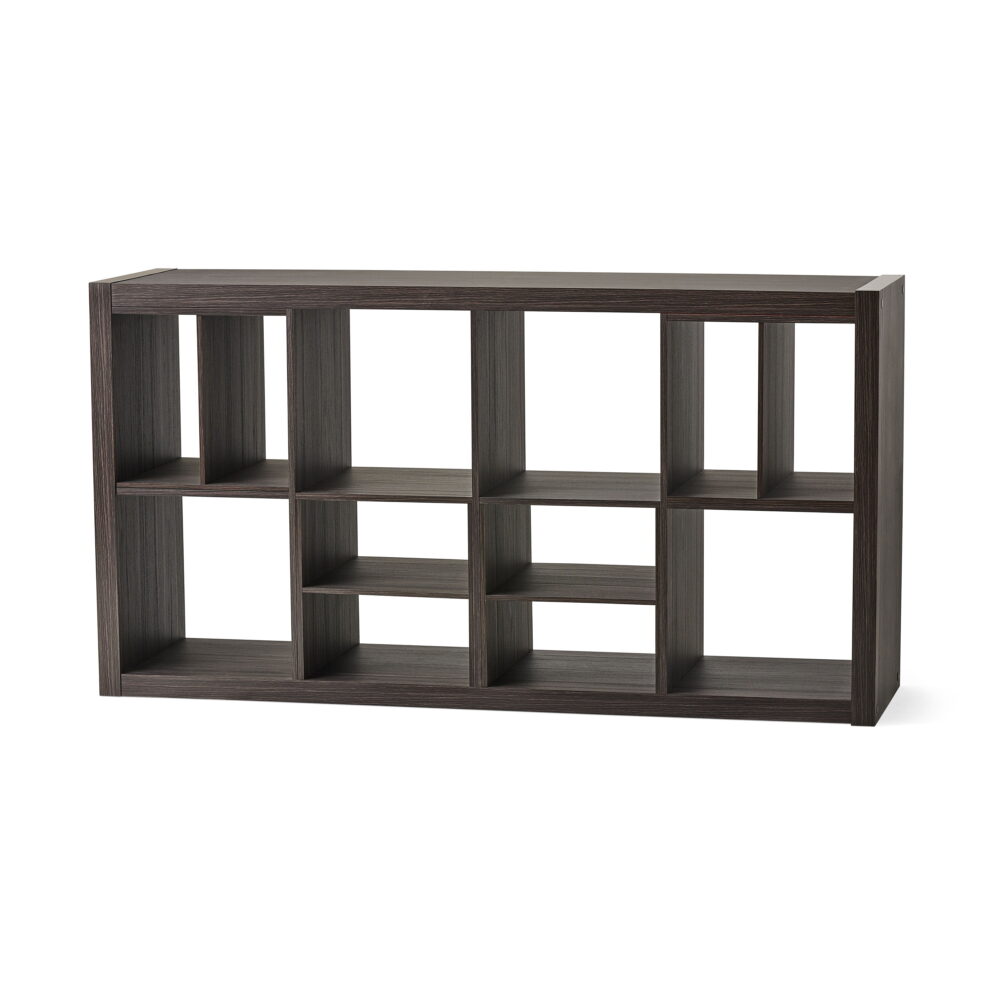 Better Homes & Gardens 8 Cube Organizer with 4 H Shelf Inserts, Tobacco Oak - Image 4