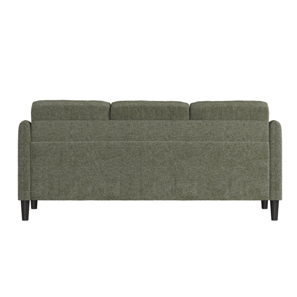 Mainstays Westley Swoop Arm 74" Sofa, Moss Green - Image 3
