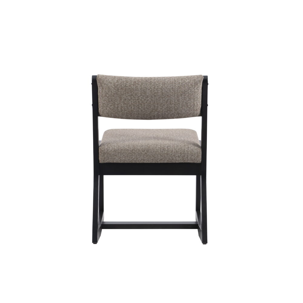 Linon Sutton Modern 2-Position Sled Base Lounge Chair, Beechwood with Stone Fabric - Image 6