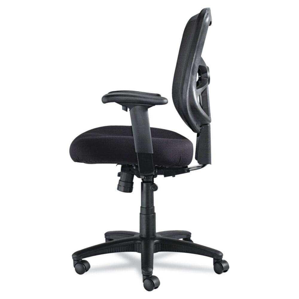 Alera Elusion Series 275 lb. Mid-Back Mesh Task Office Chair - Black - Image 5