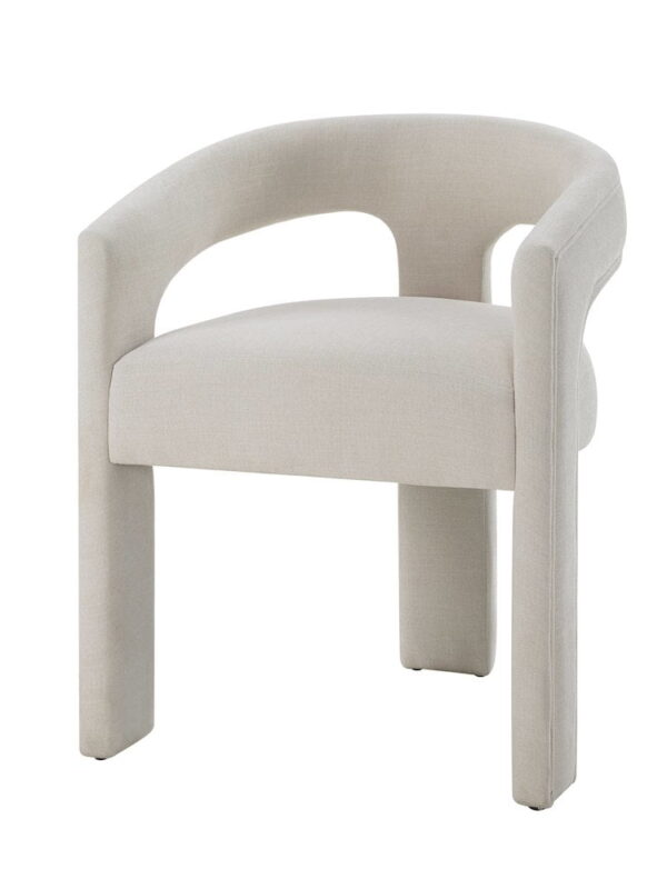 Acme Furniture Gamarya Side Chair (Set-2) in White Chenille