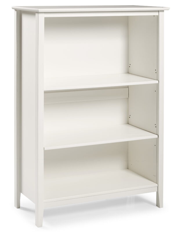 Alaterre Furniture Simplicity 48" Wood 3-Shelf Bookcase in White