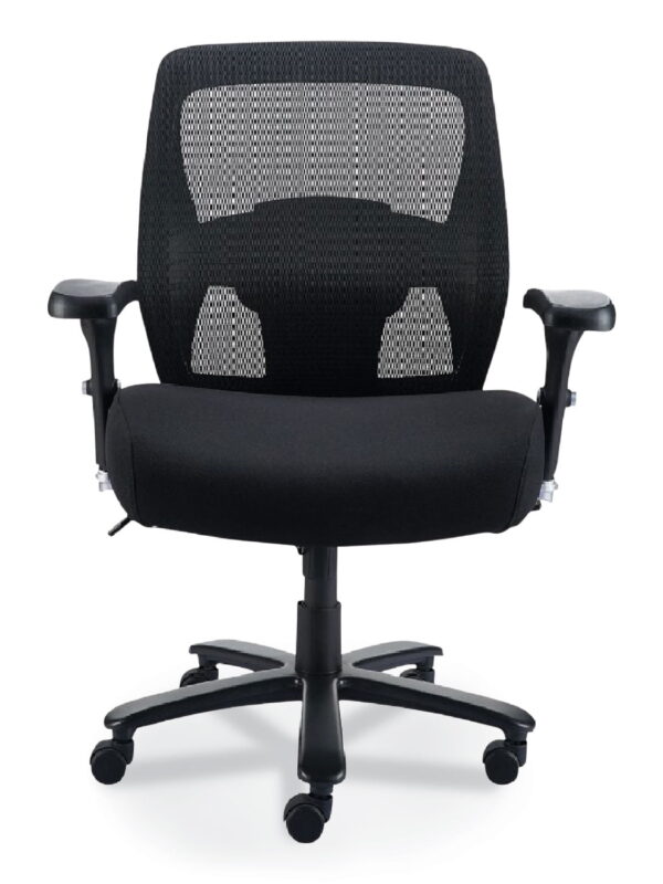 Alera Faseny Series Big and Tall Manager Chair, Supports Up to 400 lbs, 17.48" to 21.73" Seat Height, Black Seat/Back/Base
