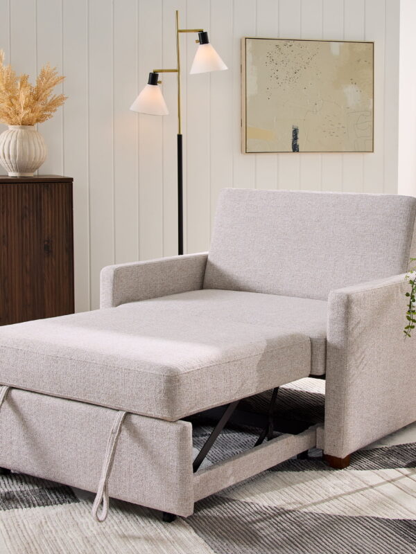 Better Homes & Gardens Nolan Pull Out Sleeper Accent Chair, Wheat