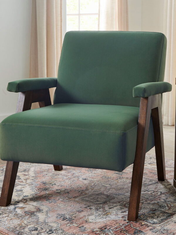 Better Homes & Gardens Ezra Accent Chair, Olive Green
