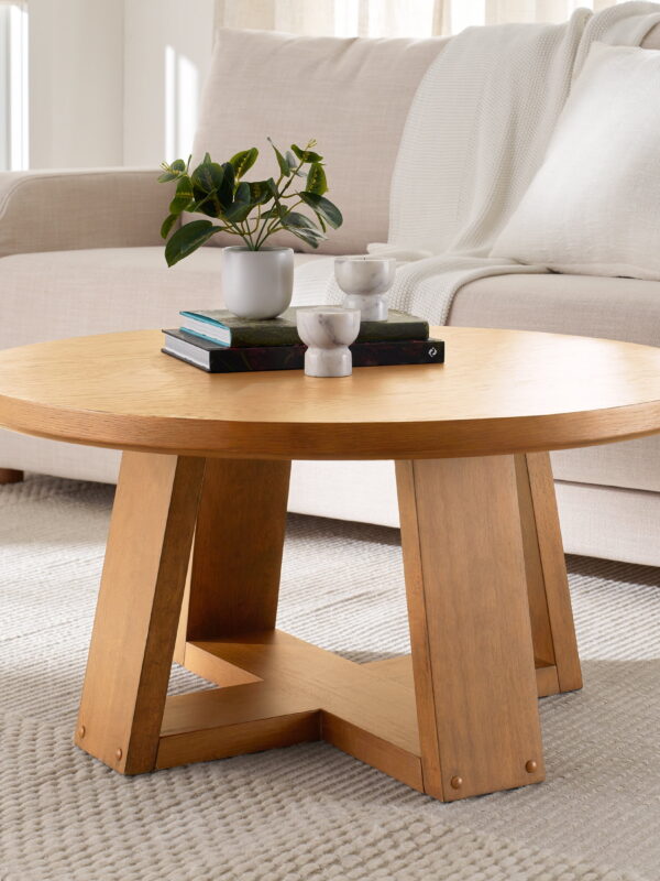 Better Homes & Gardens Ezra Coffee Table, Light Honey finish