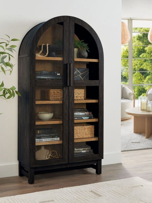 Better Homes & Gardens Juliet Arch Accent Cabinet, Black Finish