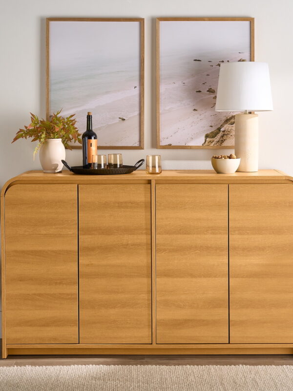 Better Homes & Gardens Juliet Sideboard, Light Honey Finish