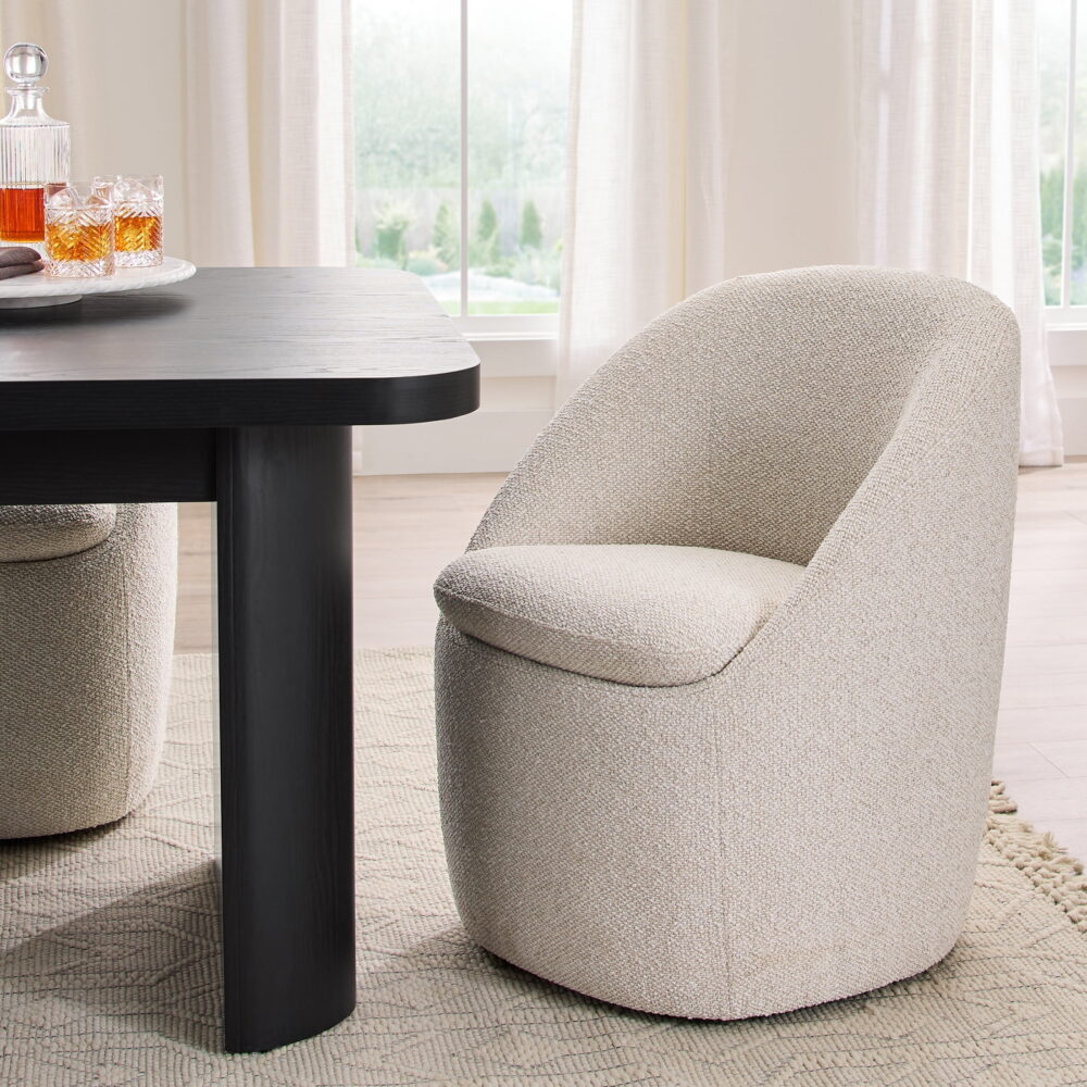 Better Homes & Gardens Mira Everywhere Dining Chairs, Cream