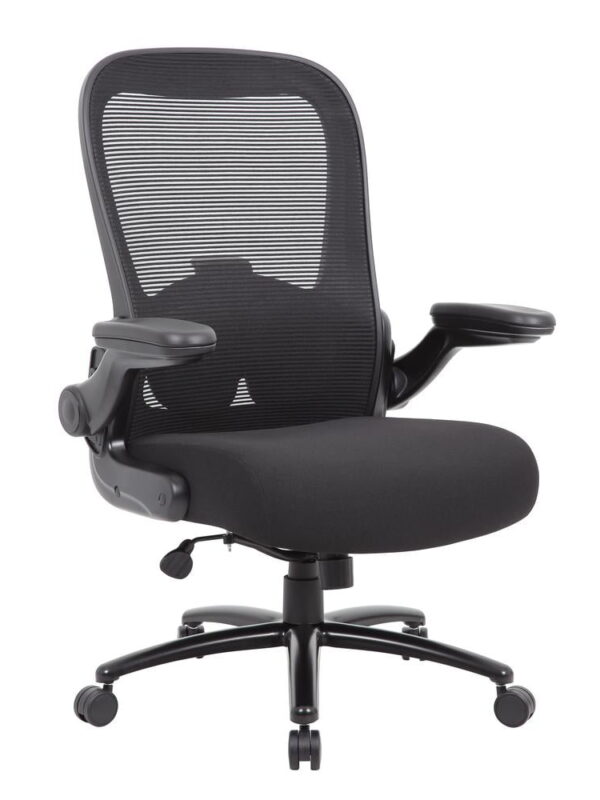 Boss Office Products Big and Tall Mesh Heavy Duty Chair, 400 lb weight capacity