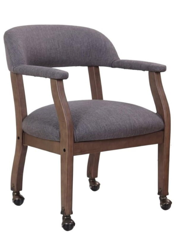 Boss Office Products Refined Rustic Desk Chair in Slate Gray Commercial Grade
