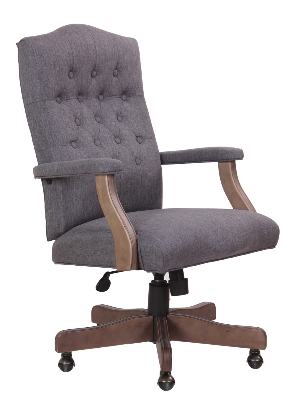 Boss Office Products Refined Rustic Executive Chair in Slate Gray Commercial Grade