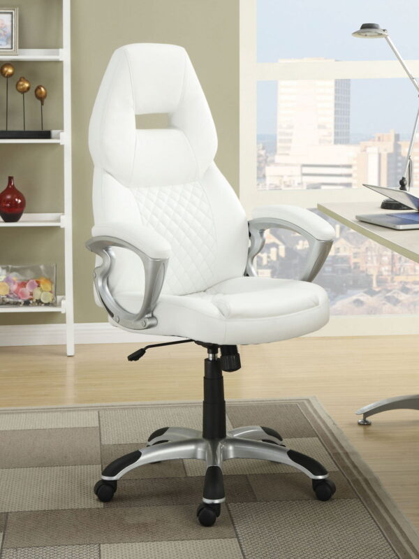 Coaster Bucket Set Office Seat Leather Swivel Chair