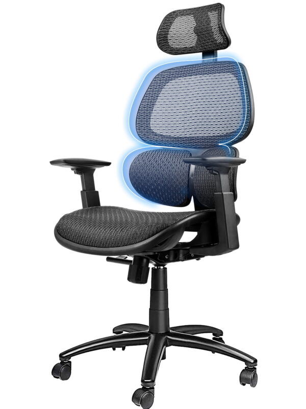 Comhoma Erogonomic High Back Mesh Office Computer Chair, Black