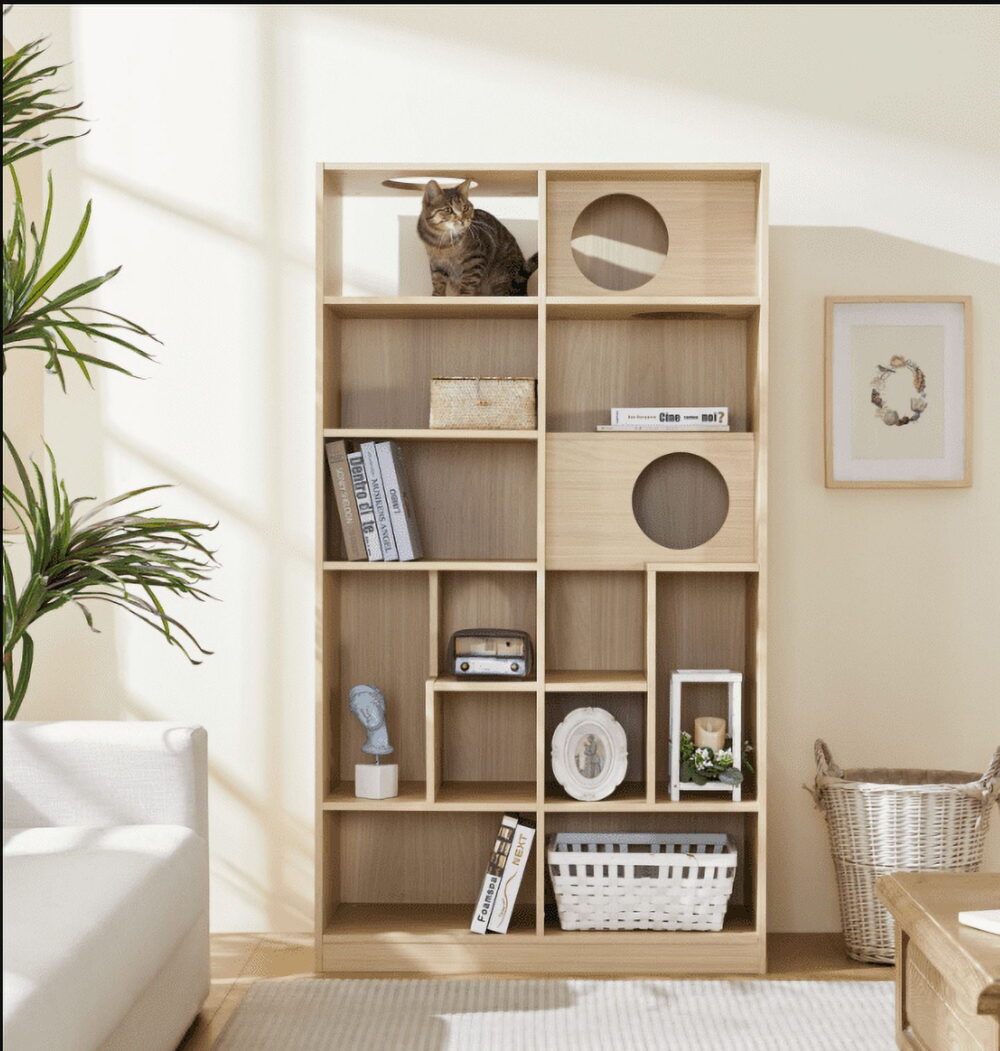 Euroco Furniture Style Cat Bookcase & Cat Tree Shelves