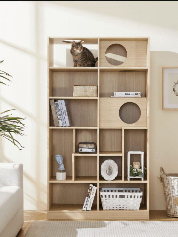 Euroco Furniture Style Cat Bookcase & Cat Tree Shelves