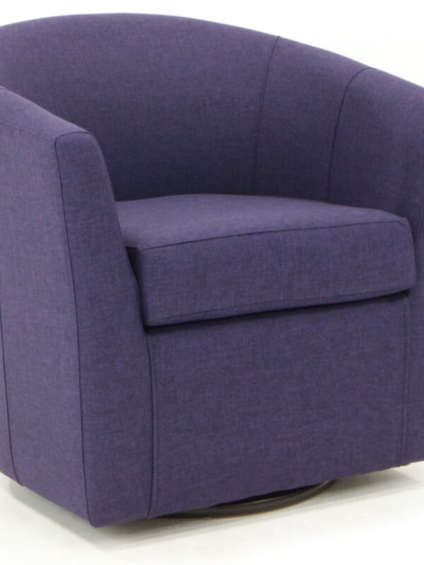 Fox Hill Trading Windsor Swivel Chair, Purple
